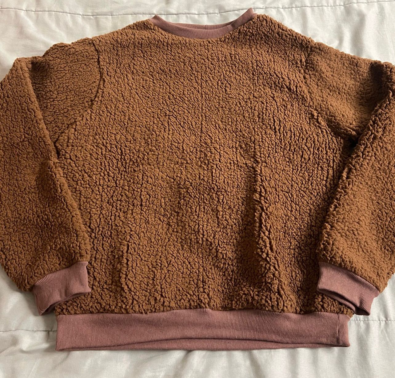 Moletom Teddy marrom - Médio - M - 38